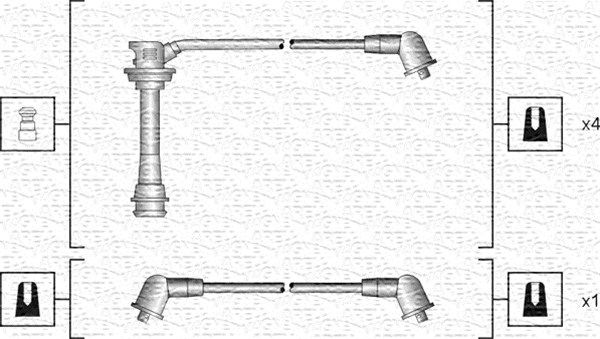 MAGNETI MARELLI Sytytysjohtosarja 941318111093